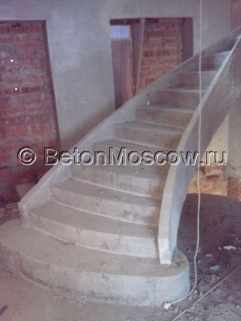 Бетонная монолитная лестница (Апрелевка). Фото 5