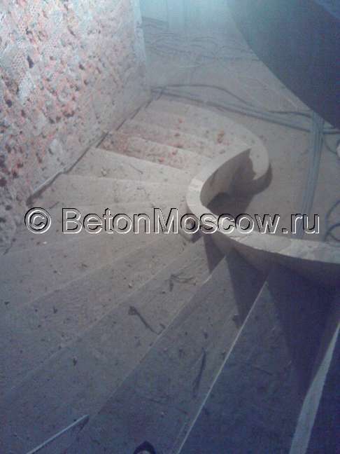 Бетонная монолитная лестница (Апрелевка). Фото 6