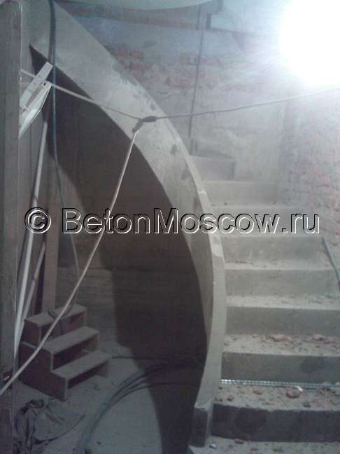 Бетонная монолитная лестница (Апрелевка). Фото 8