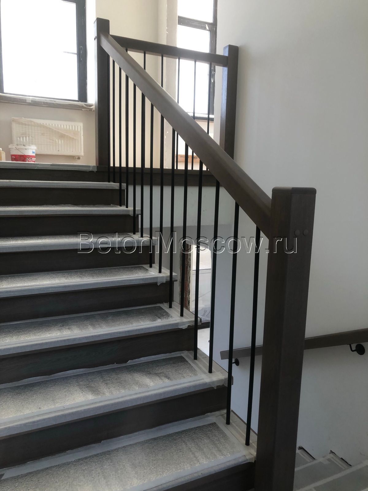 Бетонная лестница с отделкой (Горки-2). Фото 8