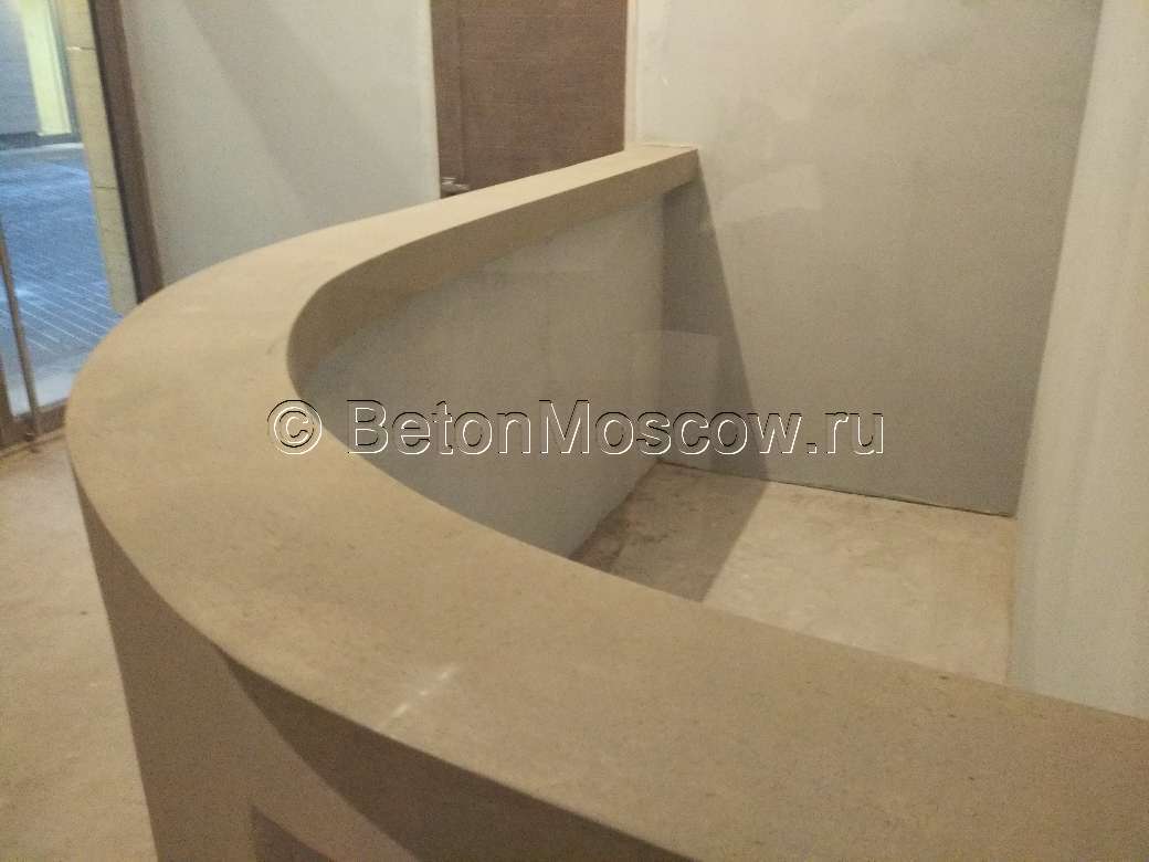 Бетонные умывальники, стойки и столы в Москве. Фото 3
