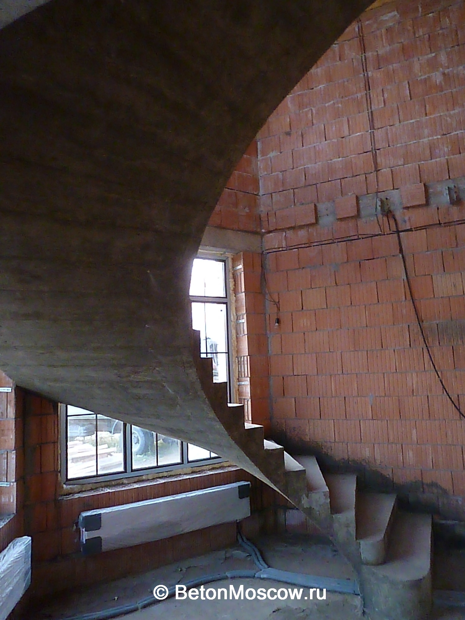 Лестница из бетона в посёлке Образцово. Фото 6