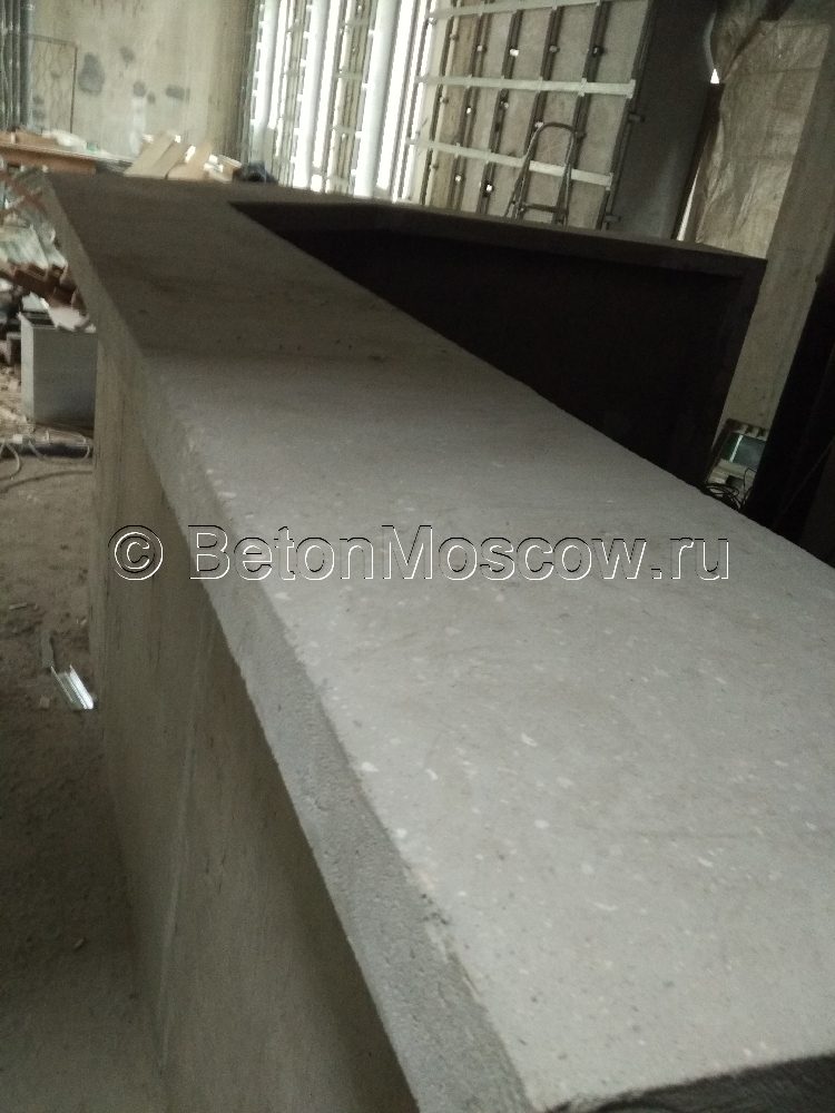 Барные стойки из бетона. Бетонные стойки ресепшн. Фото 12