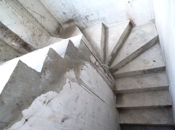 Монолитная лестница в коттеджном посёлке Ольгино